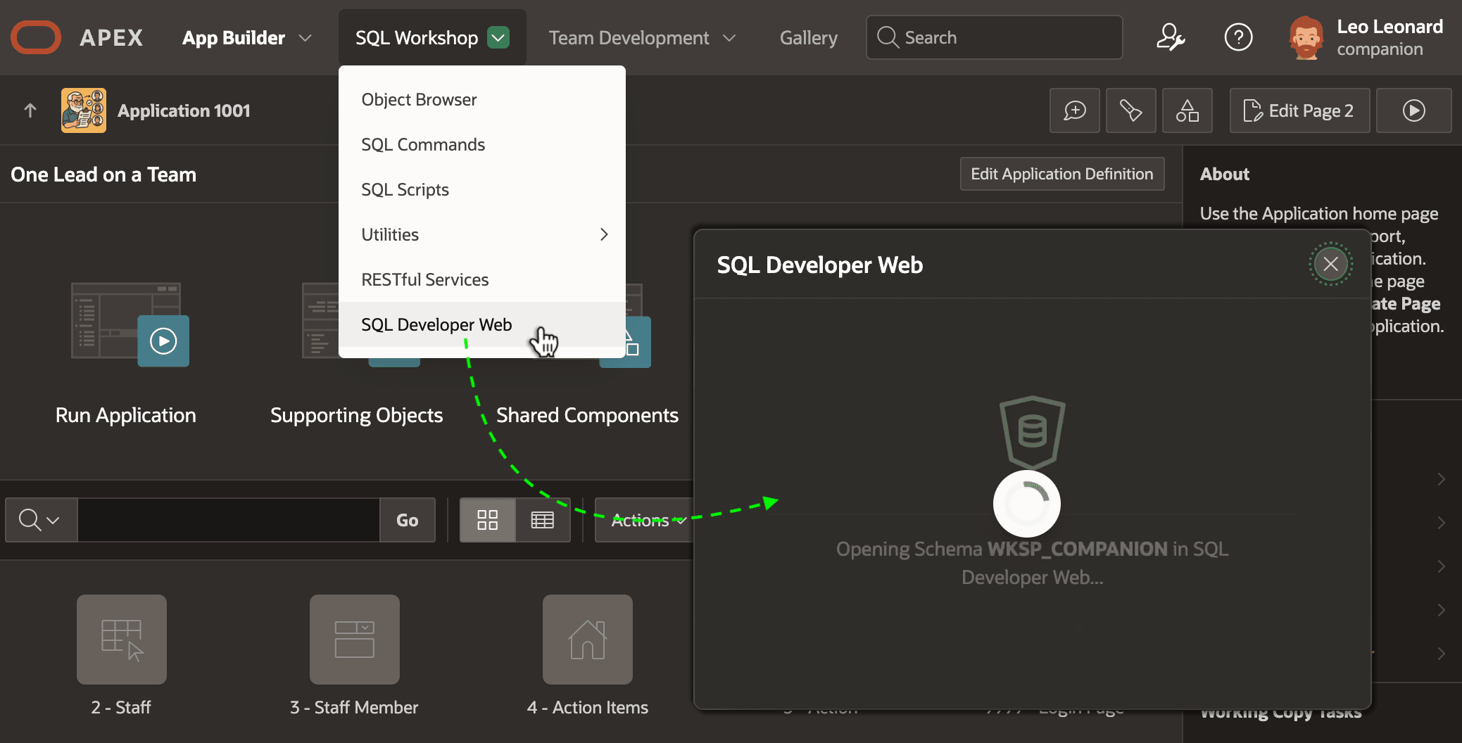 图 14-5 进入 SQL Developer Web REST Designer：官方捕获图片 1