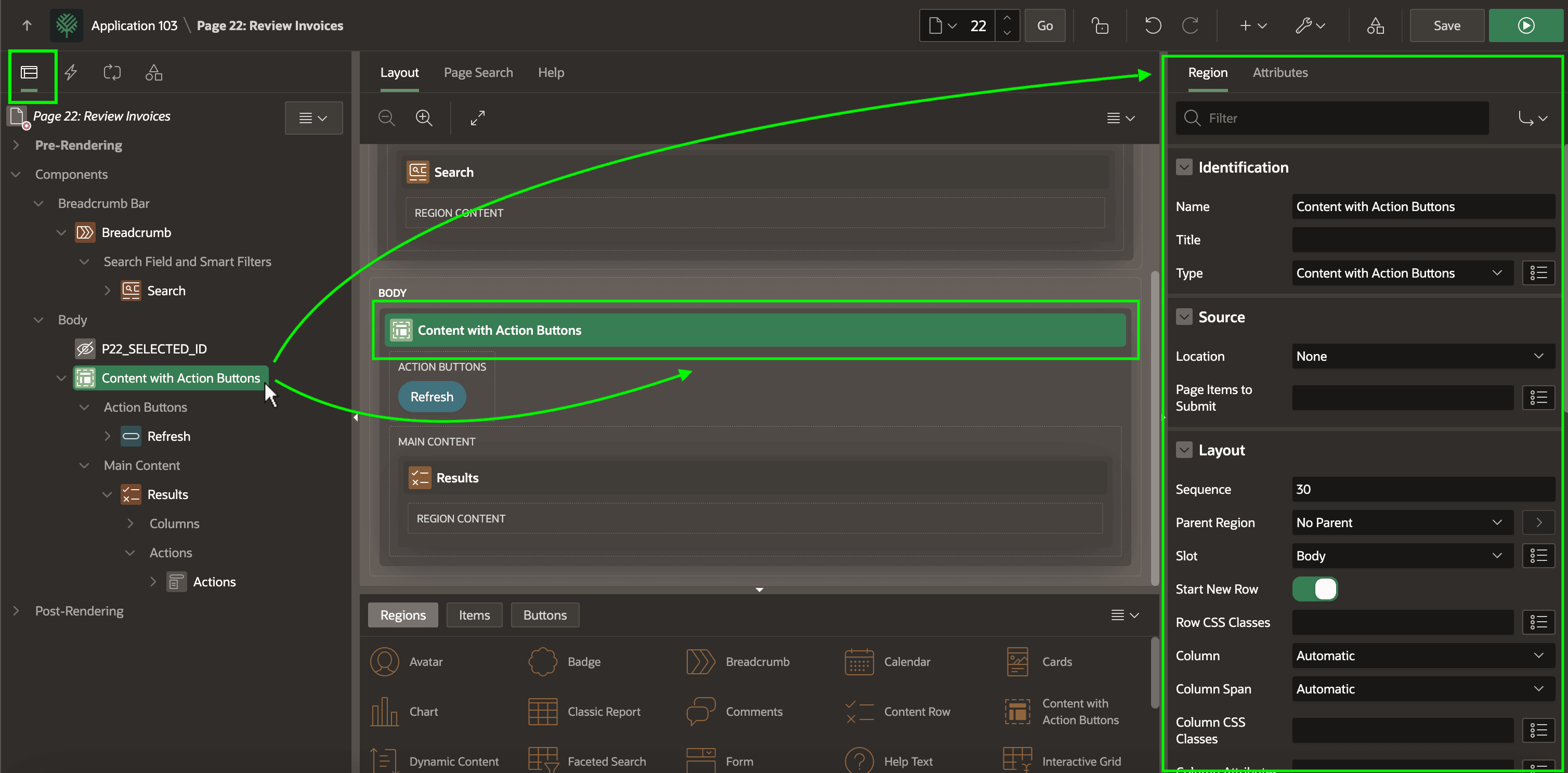 图 3-8 同时使用 Property Editor、Rendering 和 Layout