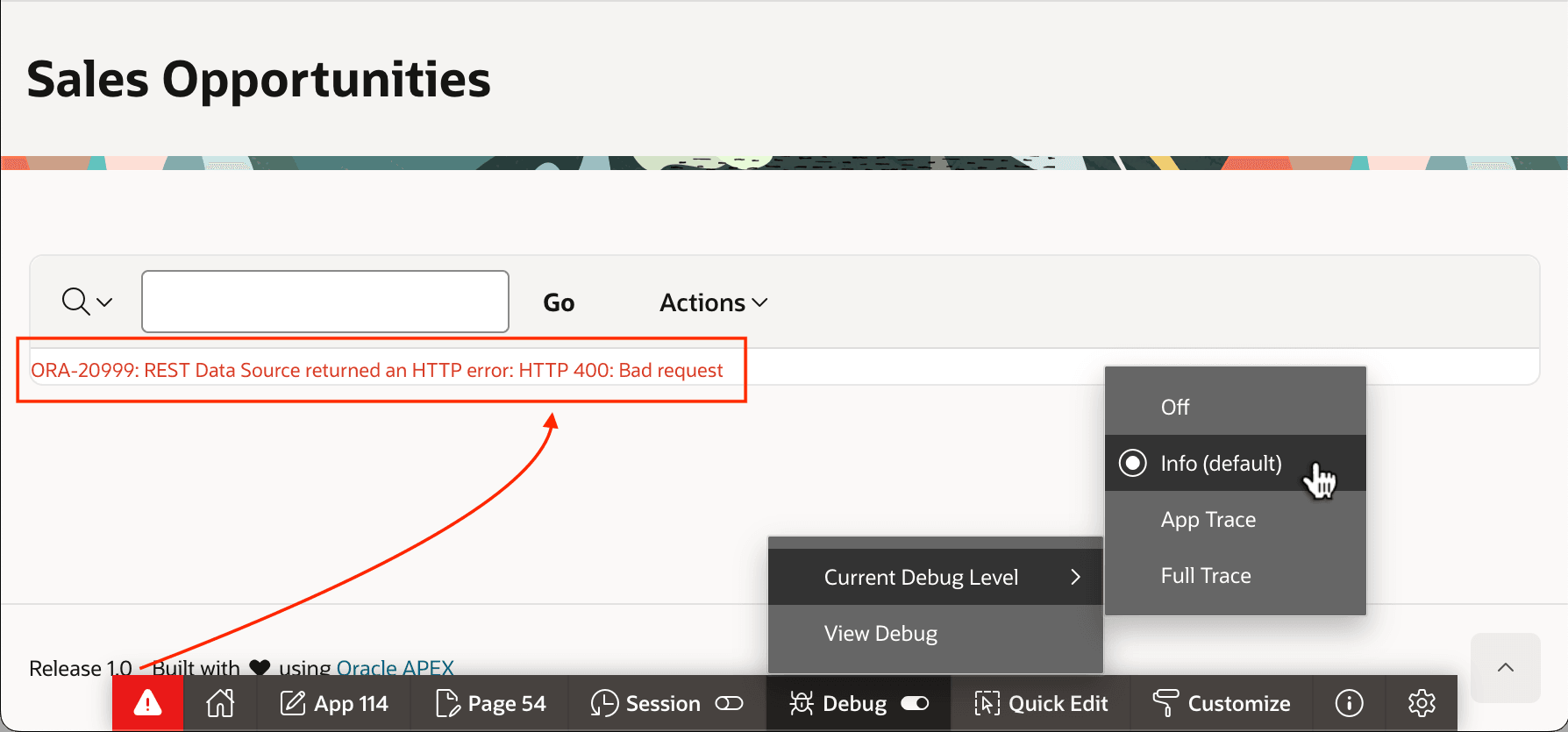 REST Data Source 返回 HTTP 400 错误