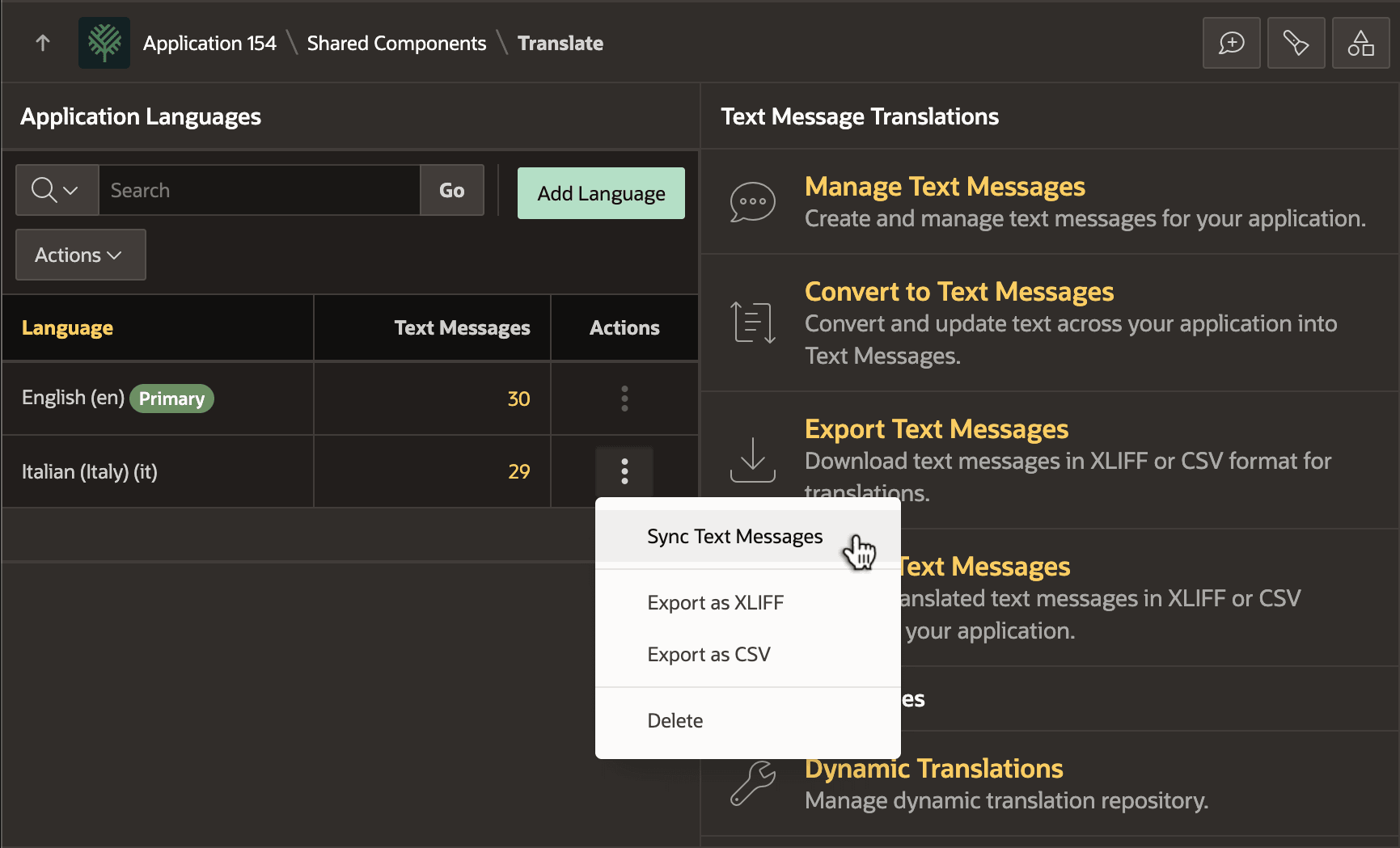 Sync Text Messages 对话框显示新增和同步的 Text Messages